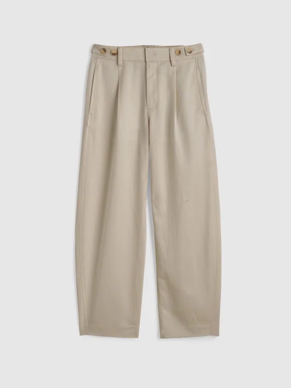 Madewell NWOT Pleated Beige Chino Pants